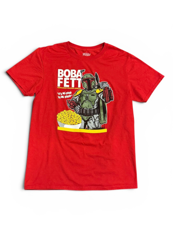 Funko Other - Funko Men’s Star Wars Boba Fett Cereal Graphic T-Shirt Red Sz Med 2019